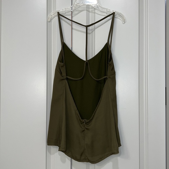 Olive Green Cami Tank Top - Picture 1 of 3